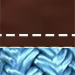 Mahogany Leather with Aquamarine Rope